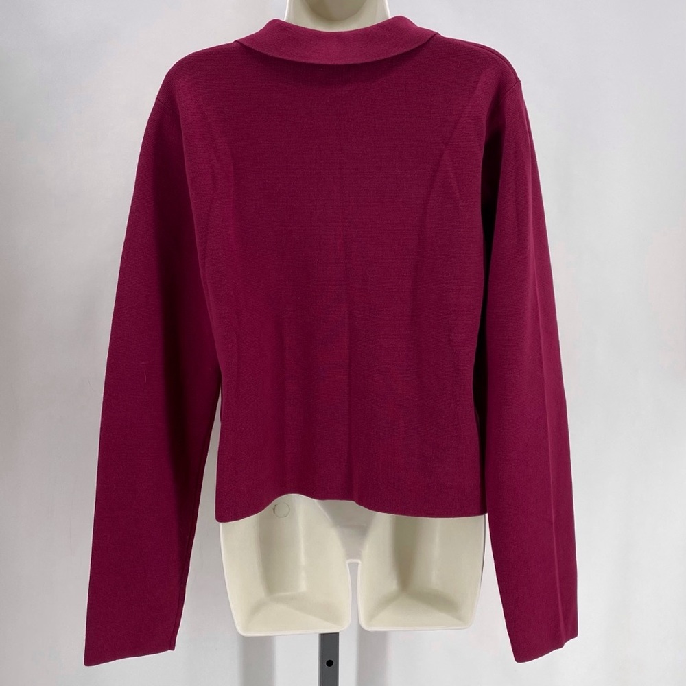 NWT J. Crew maroon cardigan - Picture 2 of 10